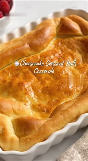 This creamy Cheesecake Crescent Rolls Casserole is pure heaven buttery, sweet, and so easy to make! 🍰 See the full recipe in the first comment 👇 #CheesecakeRecipe #CrescentRolls #DessertLovers #EasyDesserts #BakingMadeEasy | Snack Addict