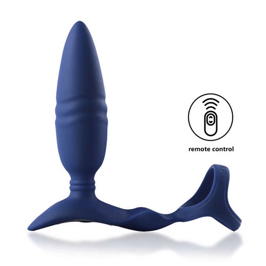 Double Ring Remote Control Telescopic Prostate Massager Vibrating Anal Plug for Men Women's Safer Sex Remote Masturbation Tool