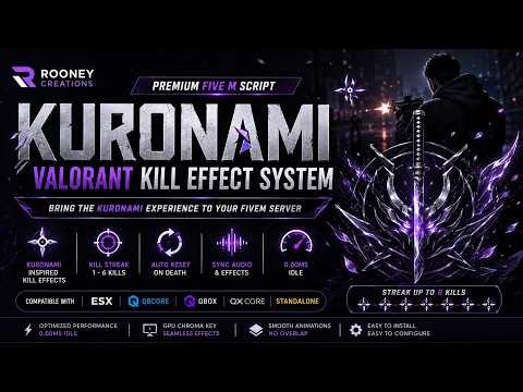 Valorant Kill Effects in FiveM! | VALOHUD Showcase | ESX, QBCore & Standalone