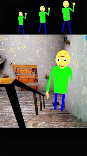 Baldi small to large size 🤣🤣 ! #horrorgaming #granny #shorts #baldi