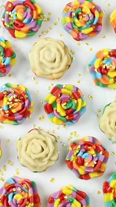 Rainbow Rose Cookies! 🌹 I used my no spread cookie recipe to fill the molds, and Wilton Cake Decorating candy melts for the decor 😊 Would you try these? #cookiedecorating #minicookies #funcookies #bakinglove #sugarcookies #loveisbakeable | Loveisbakeable