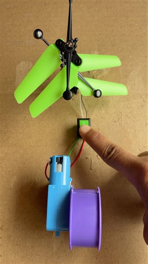 Turning a Metal Gear Motor Into a Helicopter Setup | #tech #project #generator