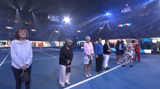 'Original Nine' honoured on Rod Laver Arena