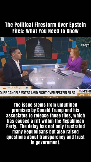 The Political Firestorm Over Epstein Files: What You Need to Know In...
