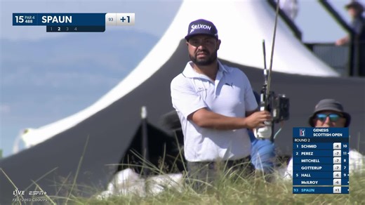 J.J. Spaun makes birdie on No. 15 at Genesis Scottish Open