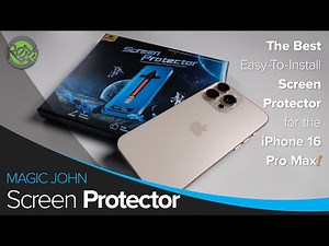 Magic John’s easy-to-install screen protector for the iPhone 16 Pro Max!