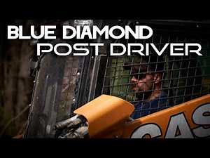 BLUE DIAMOND POST DRIVER // How to Drive Posts Using Blue Diamond Post Driver