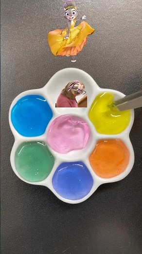 Zoo From Zootopia 2 colour mixing #satisfying #art #colourmixing #zootopia