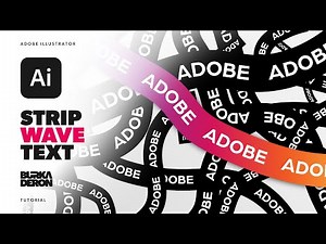 Strip Wave Text Effect Tutorial in Adobe Illustrator