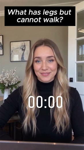 What has legs but cannot walk- Learn Quick