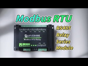 Waveshare Modbus RTU Relay，Supports Modbus RTU/TCP protocols，Optocoupler isolation protection #relay