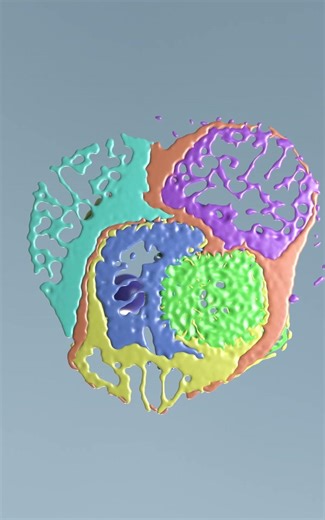 #3d bulle splash, made with #cinema4d and #realflow