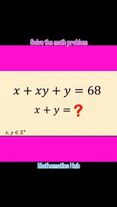 2.5K views · 199 reactions | Solve the math problem #mathproblems #viralreels #viral #maths | Mathematics Hub | Facebook