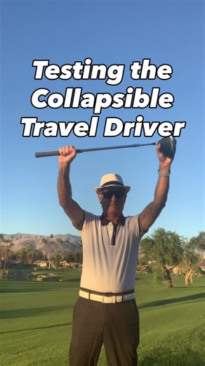 RetroGolfGuy on Instagram: "I put the Collapsible Travel Golf Driver on the Launch Monitor with Manny, my PGA Professional to get real numbers for you to see. The Driver is 43.5” long with a “Patent Pending” Collapsible Shaft and performs way above anyone’s expectations, especially mine. Here are the numbers...Carry: 260 yards, Total: 279 yards, Back Spin: 2412, Ball Speed: 152. The shorter shaft may give you a few less yards than your regular shaft but the control you gain more than makes up fo