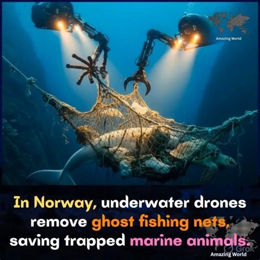 Robots Remove Deadly Ghost Nets