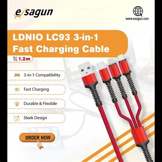 LDNIO 3 IN 1 CABLE
