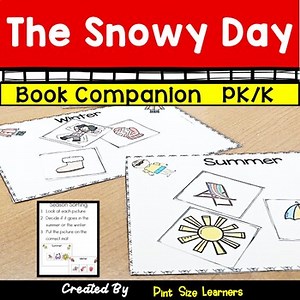 The Snowy Day Book Study  Sequencing,  Vocabulary and More