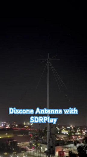 How we installed our discone antenna for use with an SDR play ￼