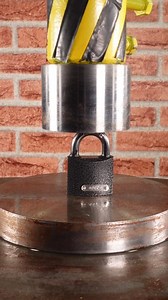 Really Strong Padlock VS Hydraulic Press 100ton #hydraulicpress #fyp #satisfying | Hydraulic Press Experiments