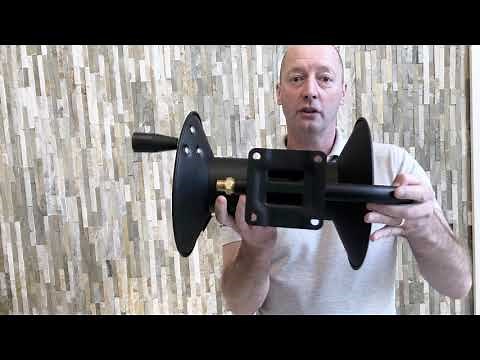 High Pressure Hose Reel (100ft / 30m) - Fixed base for Pressure Washers