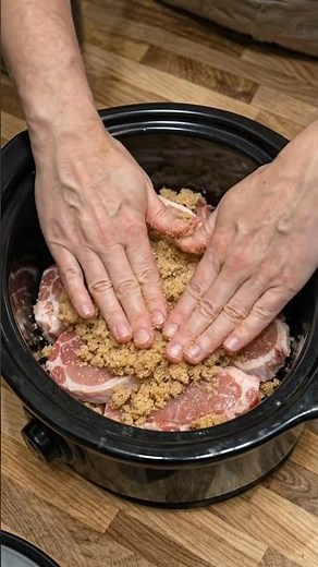 🍯 Slow Cooker Brown Sugar Pork Chops