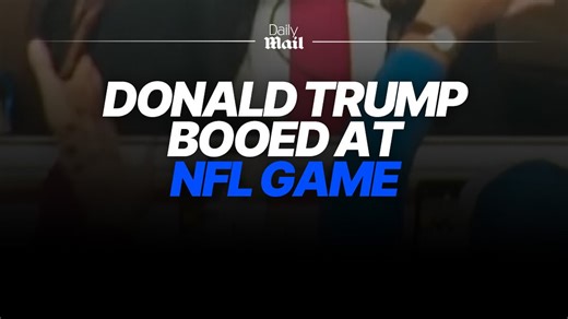 Donald Trump booed during NFL game