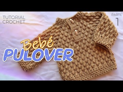 Pulover bebe, Sueter para Bebe a Crochet Parte 1 de 2