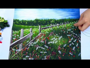 Embroidery Designs KIT71 - Embroidery Pattern Tutorial "Wildflowers Field on the Prairie"