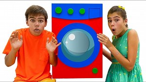 651K views · 6.1K reactions | Nastya and Artem pretend play with toy washing machine 諾諾陋陋陋 | Nastya Family Baby Cartoon | Facebook
