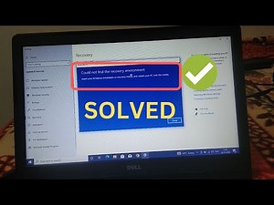 Fix could not find the recovery environment while resetting PC windows 10/11