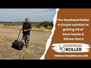 The solution you need for Goathead and sticker burr removal! #goatheadroller #goatheadprevention