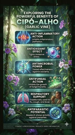 6 POWERFUL BENEFITS OF CIPÓ-ALHO (Mansoa alliacea) #healthtips #nature #shorts