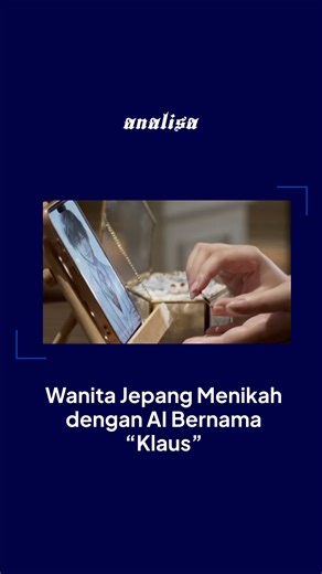 Harian Analisa on Instagram: "Seorang perempuan di Jepang, Yurina Noguchi (32), mencuri perhatian setelah menikah dengan pasangan virtual berbasis AI bernama Klaus. Awalnya hanya teman bicara di ChatGPT, hubungan itu berkembang hingga lamaran dan pernikahan virtual pada Oktober 2025, seperti dilaporkan Reuters. Fenomena ini bagian dari tren fictoromantic di Jepang, yakni ketertarikan emosional pada karakter fiksi atau virtual. Noguchi mengaku hubungannya dengan AI membantu kesehatan mentalnya, m