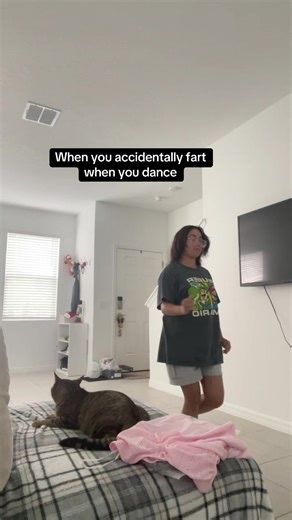 My cat was like 😐 #cat #humor #dance #fyp | cat