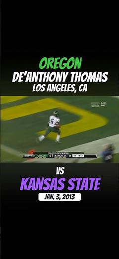 De’Anthony Thomas at Oregon | “94-Yard Kick off Return” (2013)