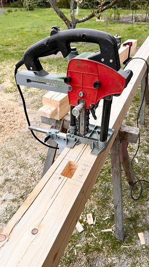 Rene Voigt | Mafell LS103 EC Chain Mortiser changing the game 💯 @mafell.de when framing. It speeds up the process so much to make the tenon holes and I... | Instagram