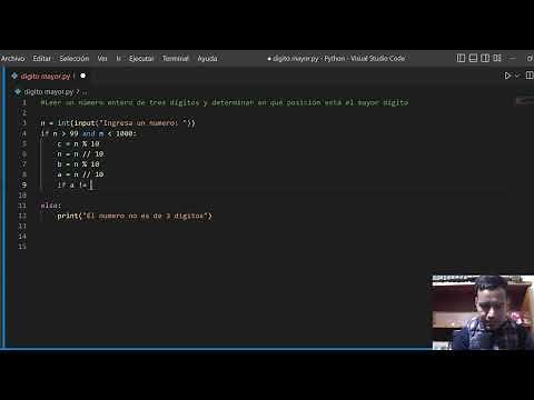 Leer un número entero de tres dígitos y determinar en qué posición está el mayor dígito Python