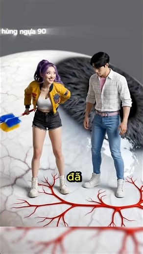 Two tiny friends crawl into the eye of their giant sister to explore. #shorts