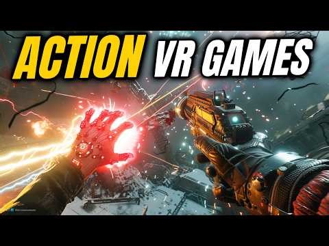 Top 10 VR Action Games Of ALL Time For Meta Quest 3, PSVR2, PC VR