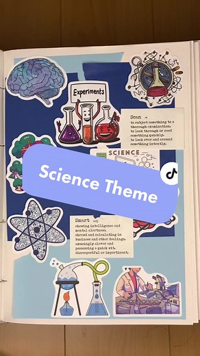 Creative Collage Ideas and Sticker Designs for Science Portfolio