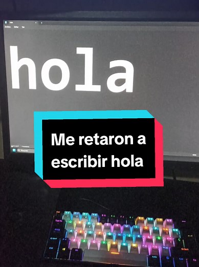 Reto de Escribir Hola: Teclado Mecánico Zifriend