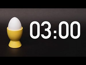 3 Minute Egg Timer with Alarm Sound (4K)