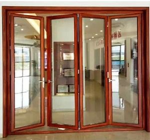 [Hot Item] Custom Bi-Folding Kitchen Custom Bi Fold Aluminum Folding Doors with Clear Double Glass