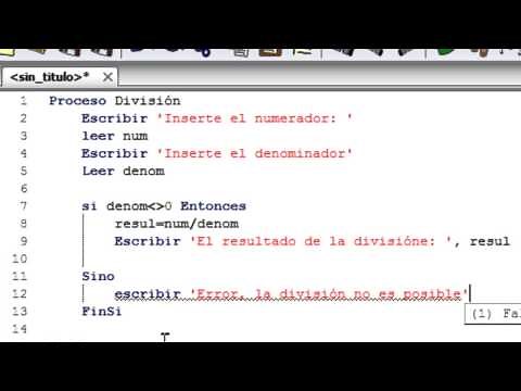 Tutorial PSeInt-División