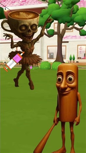 Ballerina capuchino and tum tum tum saur #animation #lightningmcquee #funny