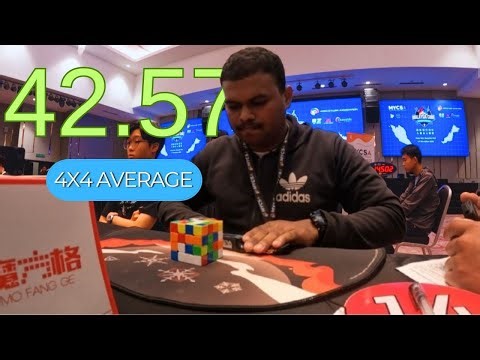 The FASTEST 4x4 Rubik's Cube Average EVER Recorded