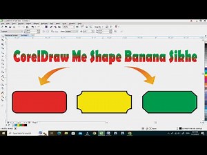 coral draw part 2 | CorelDRAW Me Shapes Banana Sikhein | Beginners Guide