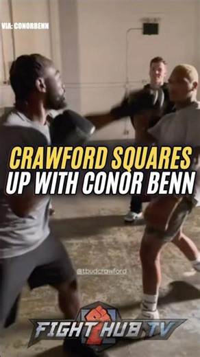 Terence Crawford SQUARES UP with Conor Benn & shows off elite jab!