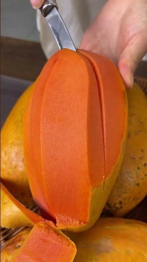 Easiest Way to Cut a Papaya for Beginners#shorts