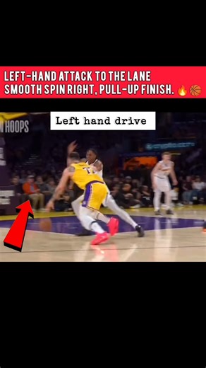 Left-Hand Drive → Spin → Pull-Up | #nba #nbahighlights #basketball